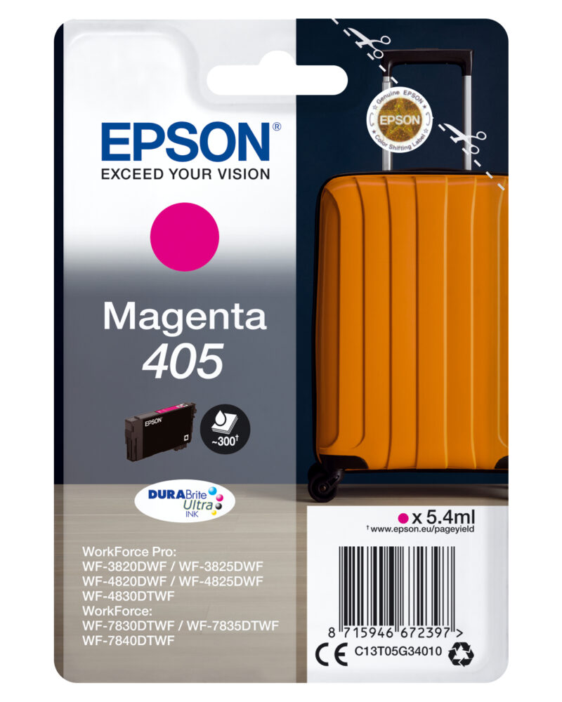 Cartuccia Epson 405 originali - Magenta